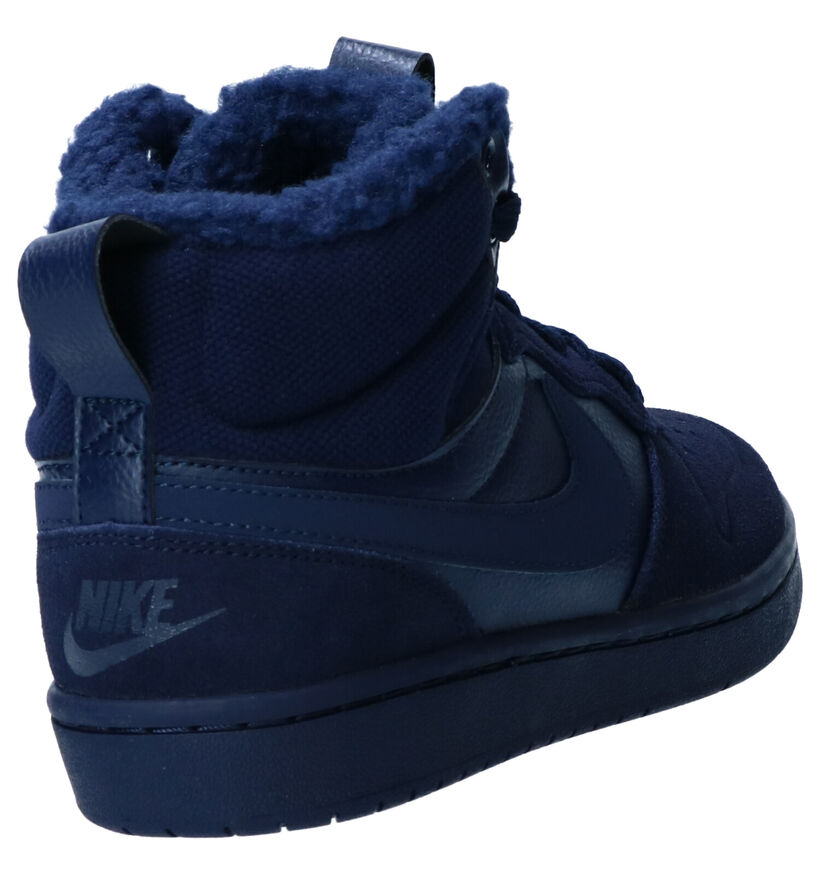 Nike Court Borough Sneakers Blauw in nubuck (261729)