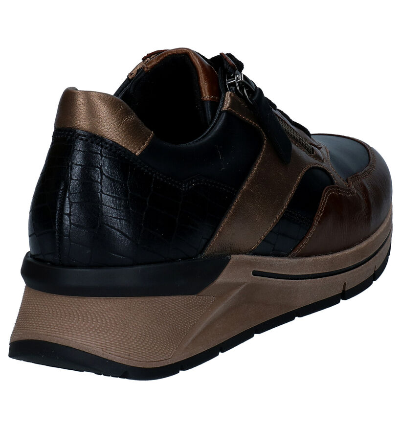 Gabor OptiFit Chaussures à lacets en Bronze en cuir (297427)