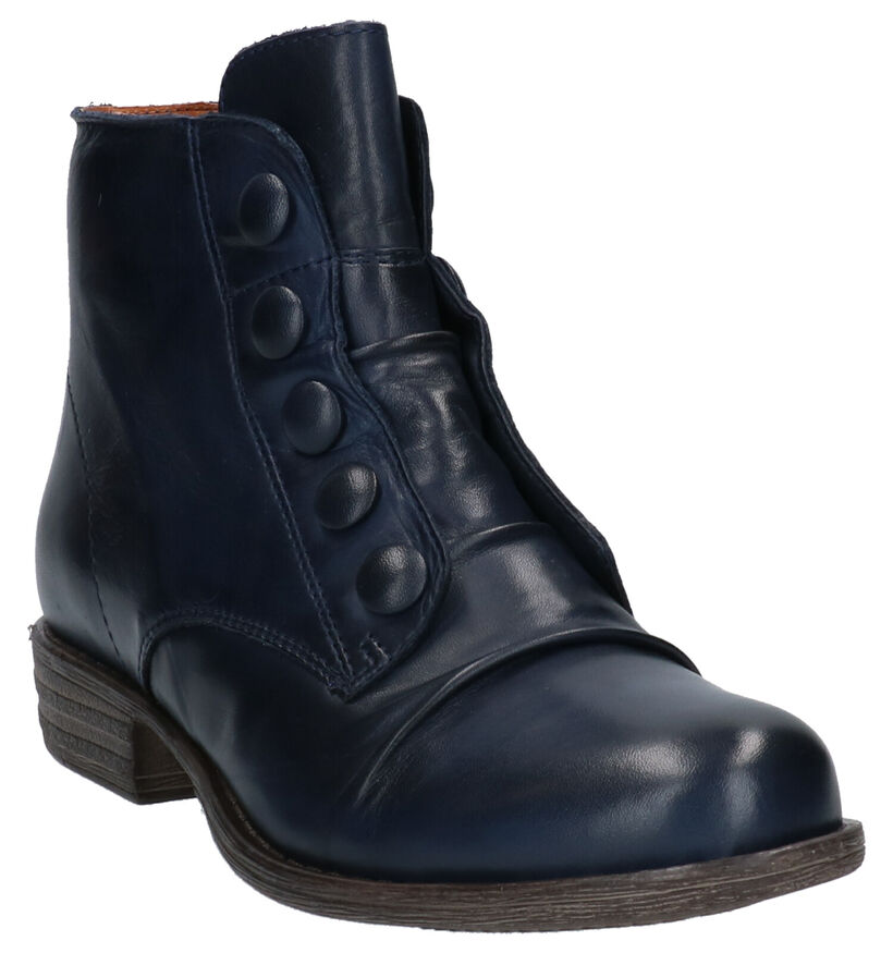 Miz Mooz Donkerblauwe Boots in leer (262695)