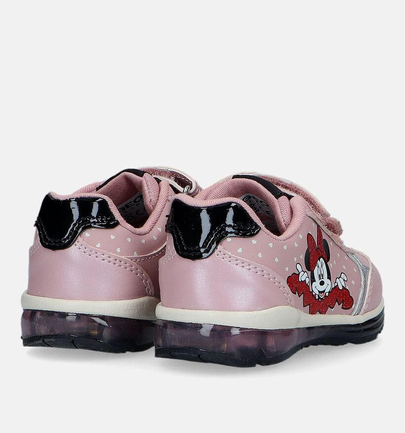 Geox Todo Baskets Minnie Mouse en Rose pour filles (330107) - pour semelles orthopédiques