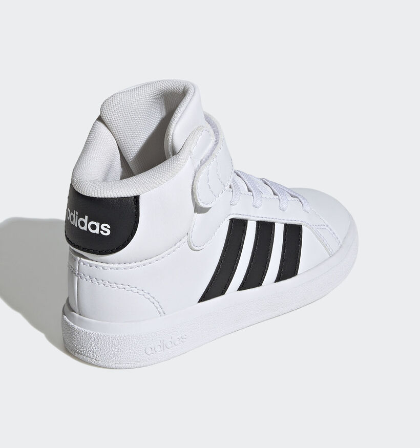adidas Grand Court Mid K Witte Sneakers voor jongens, meisjes (343189)