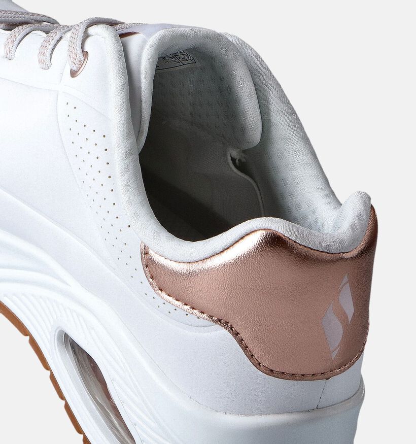 Skechers Uno Shimmer Away Witte Sneakers voor dames (353636)