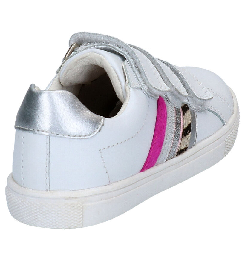 Witte Lage Sneakers Braqeez Lotte Louwies in leer (275289)