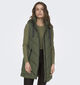 JDY Skylar Hood Kaki Lange Bodywarmer voor dames (359921)