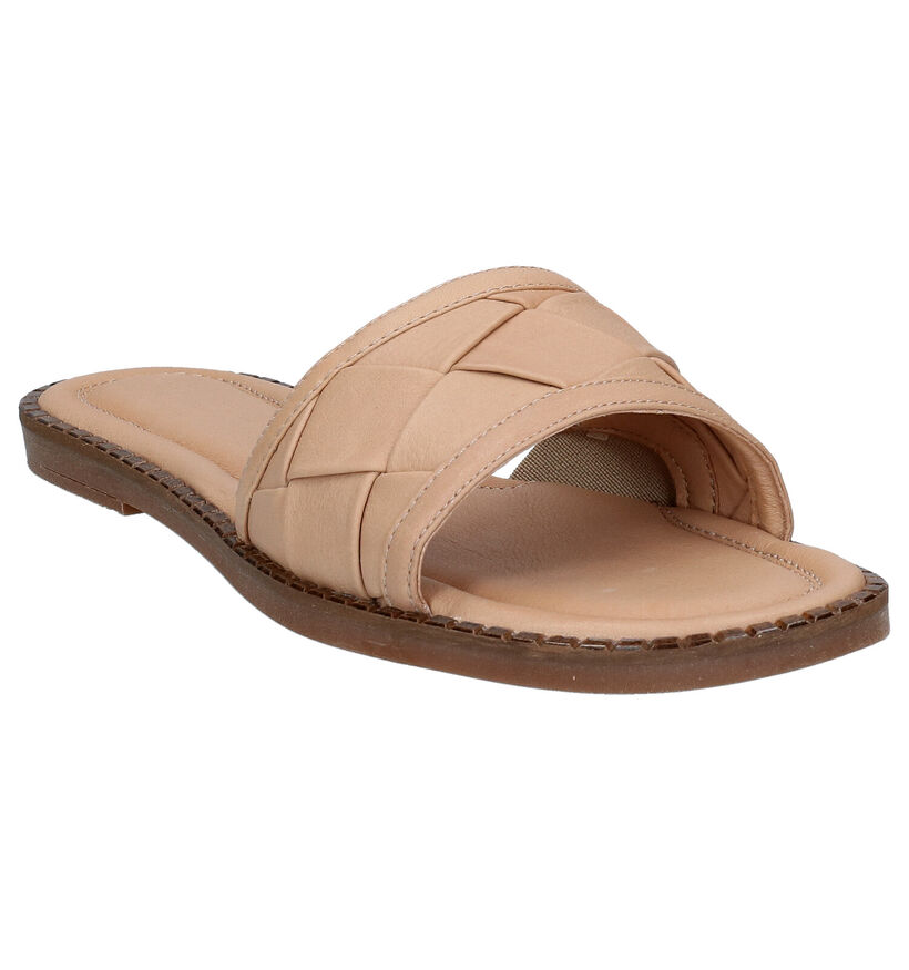 Tamaris Touch it Mules en Beige en cuir (289389)