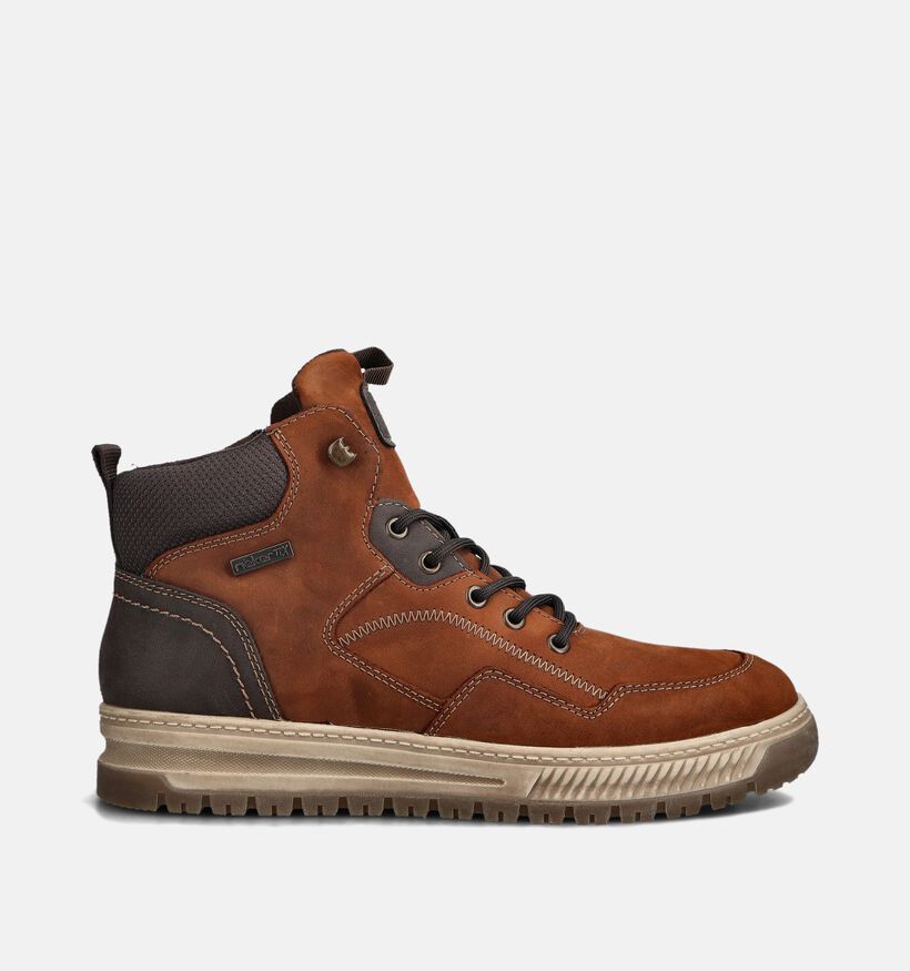 Rieker Cognac Boots met Veters en Rits voor heren (379821)