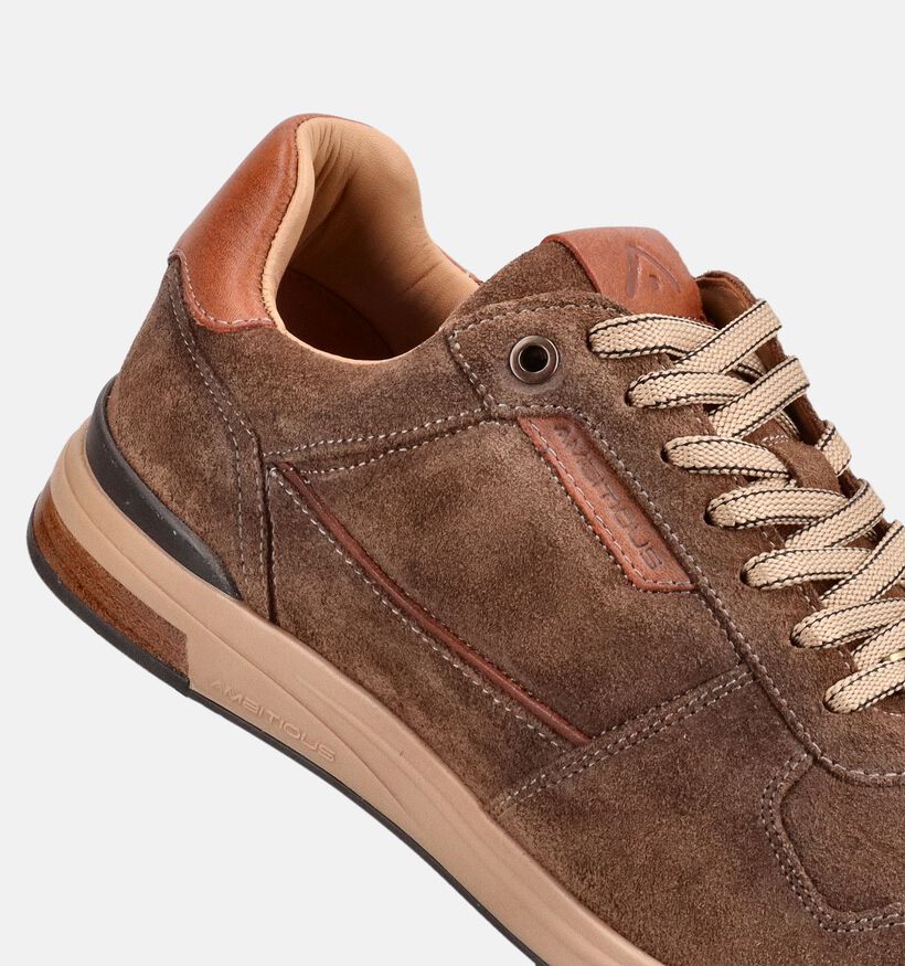 Ambitious Slow Chaussures &agrave; lacets en Marron/Cognac pour hommes (381293) - pour semelles orthop&eacute;diques