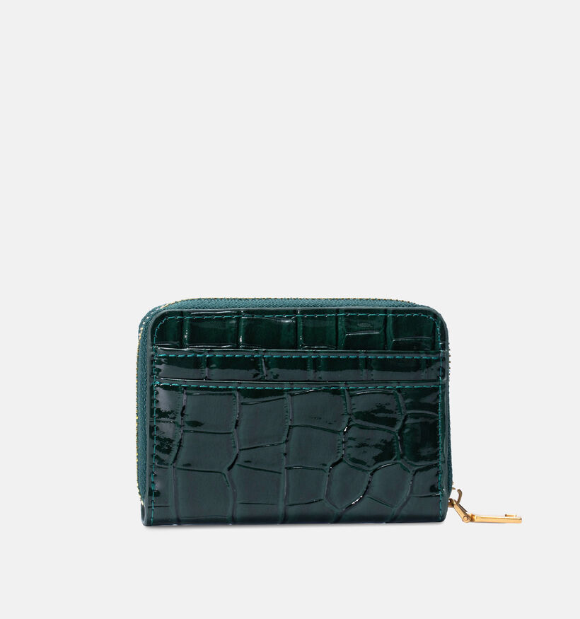 Laurent David Croco Porte-monnaie en Vert pour femmes (365188)