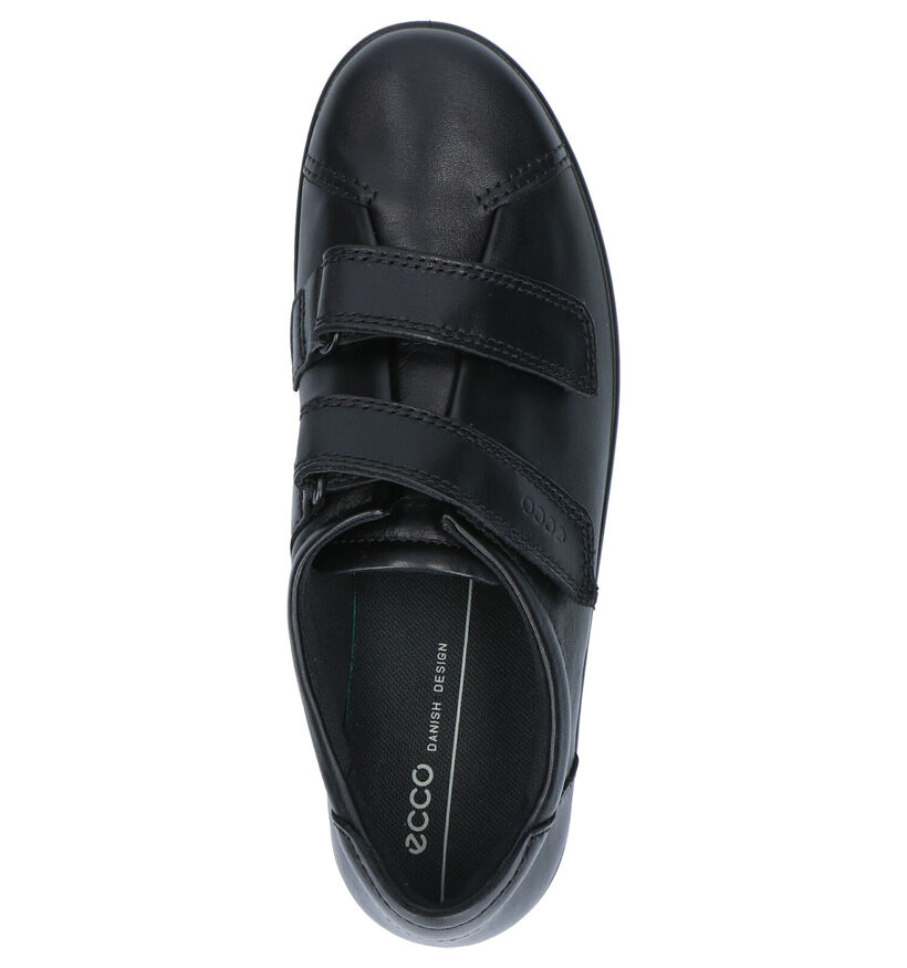 Ecco Soft 2.0 Zwarte Velcroschoenen voor dames (314895) - geschikt voor steunzolen