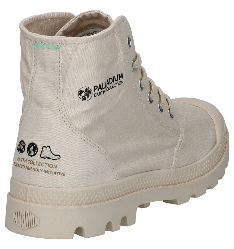 Palladium Pampa Hi Organic Beige Boots in stof (285963)