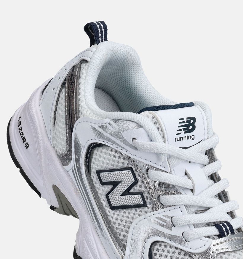 New Balance 530 Baskets en Blanc pour filles (375129) - pour semelles orthop&eacute;diques