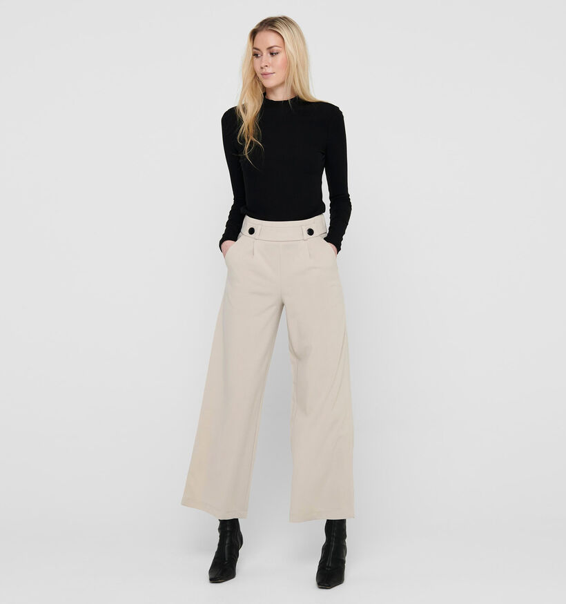 JDY Geggo Pantalon large en Écru L30 pour femmes (331900)