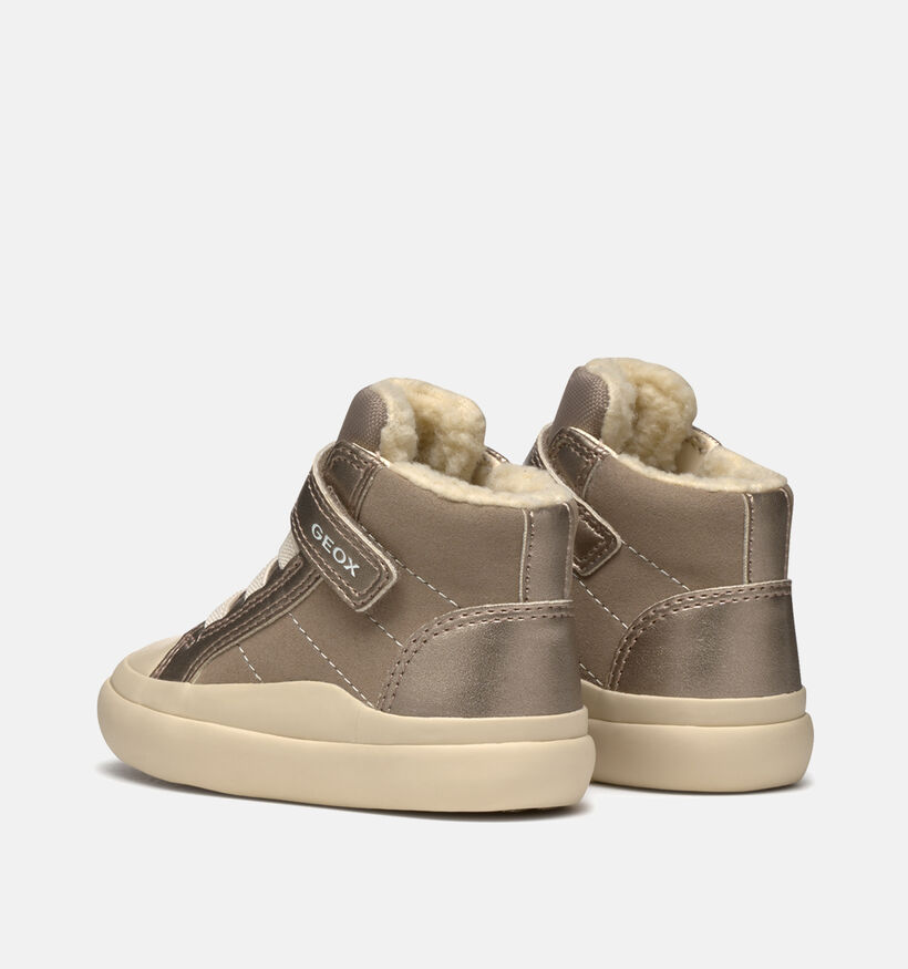 Geox Gisli Beige/Gouden Sneakers voor meisjes (360338) - geschikt voor steunzolen