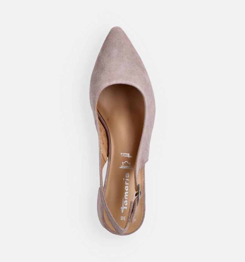 Tamaris Escarpins slingback en Taupe pour femmes (368207)