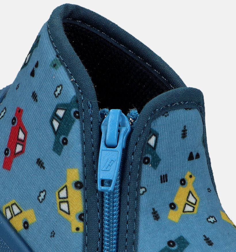 Milo & Mila Blauwe Hoge pantoffels voor jongens (349512)