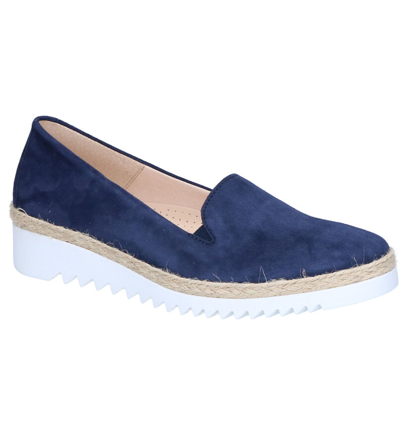 Gabor Easy Walking Blauwe Instappers in nubuck (275218)