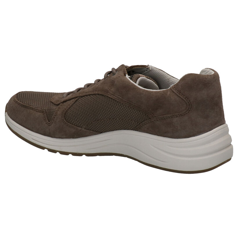 Camel Active Fusion Taupe Veterschoenen in daim (271299)