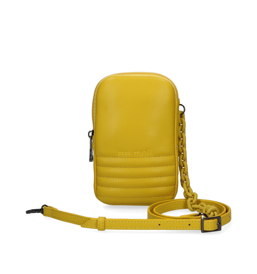 Pepe Moll Pochette pou téléphone portable en Jaune en simili cuir (310904)