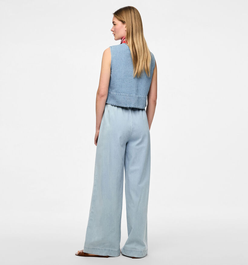 Pieces Smidi Blauwe Wijde Broek voor dames (352459)