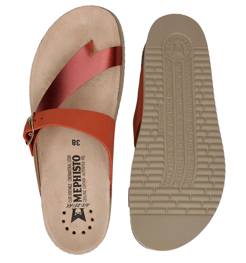 Mephisto Helen Mix Tongs en Rose en cuir (287345)