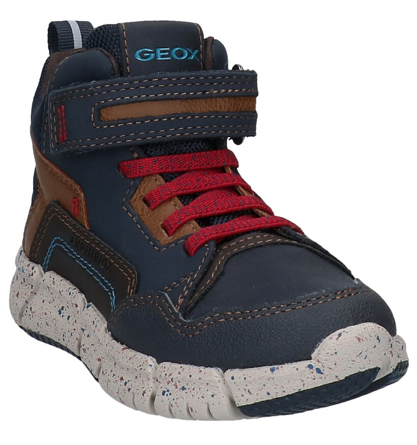 Geox Chaussures hautes en Bleu foncé en cuir (278306)