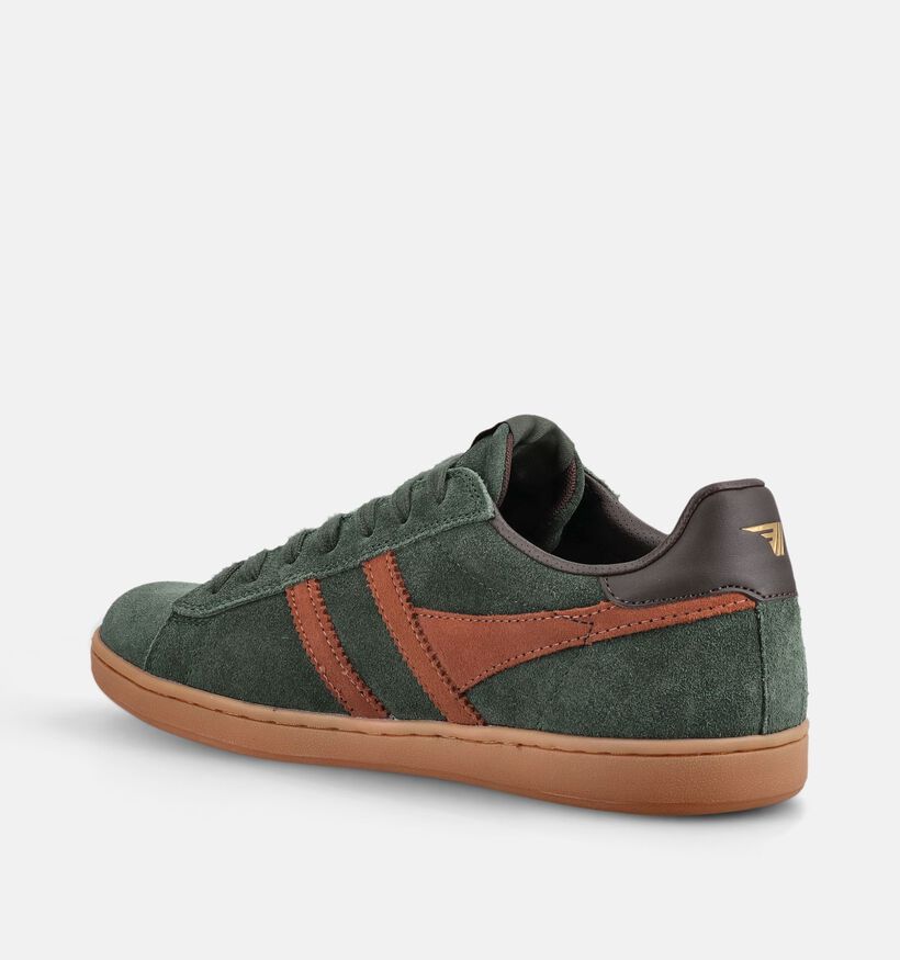 Gola Equipe II Suede Donkergroene Sneakers voor heren (376440) - geschikt voor steunzolen
