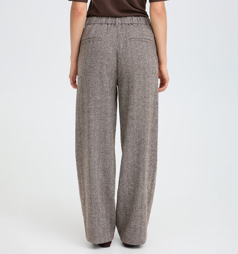 Fransa Vea Bruine Gem&ecirc;leerde Broek voor dames (379931)