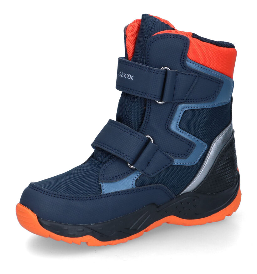 Geox Sentiero Blauwe Snowboots in stof (317627)