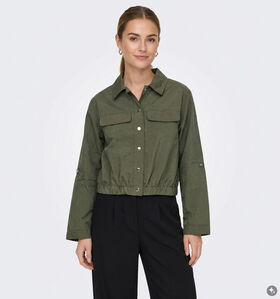 Vero Moda Ziva Fold-Up Donkergroene Bomberjas voor dames (379696)