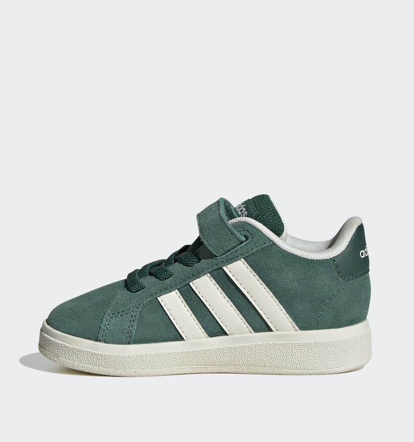 adidas Grand Court 00s Groene Sneakers met Witte Strepen voor jongens, meisjes (359656) - geschikt voor steunzolen