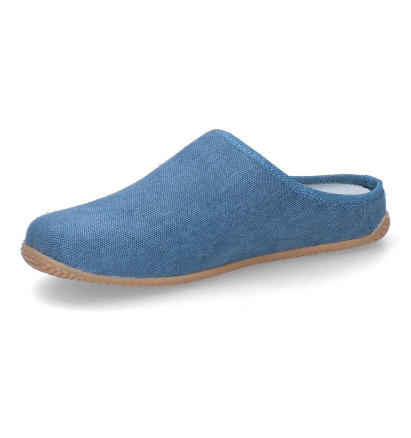 Living Kitzbühel Blauwe Pantoffels voor dames (325779) - geschikt voor steunzolen