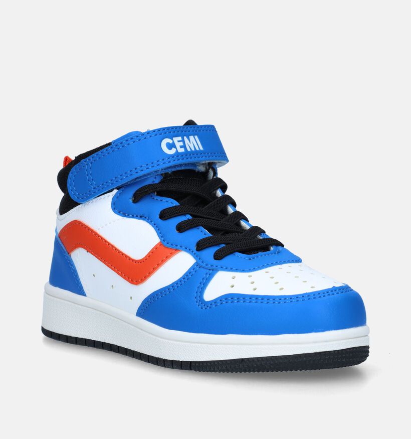 CEMI Blauwe Hoge sneakers voor jongens, meisjes (329523)