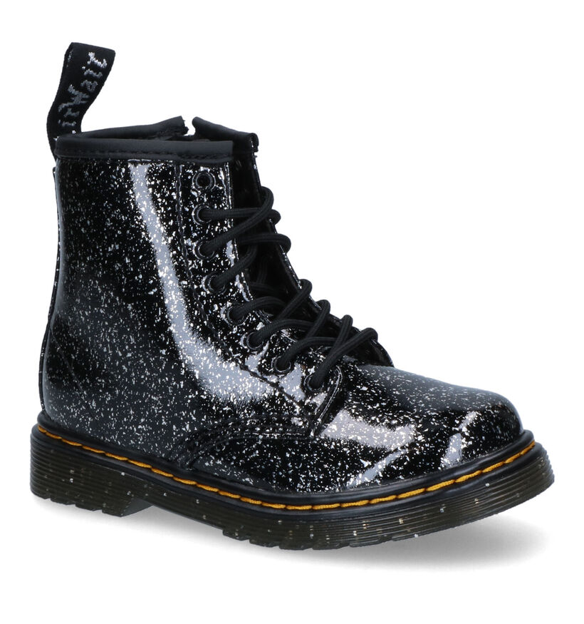 Dr. Martens Cosmic Glitter Bottines en Rouge pour filles (294392)