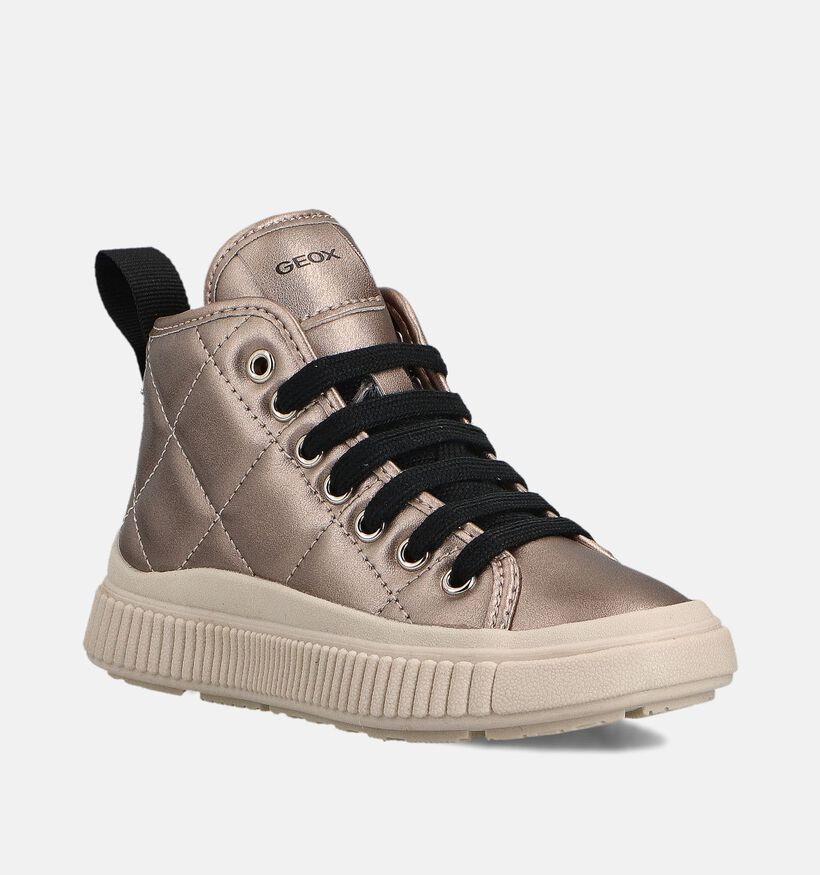 Geox Laquinny Hoge Gouden Sneakers voor meisjes (361921) - geschikt voor steunzolen