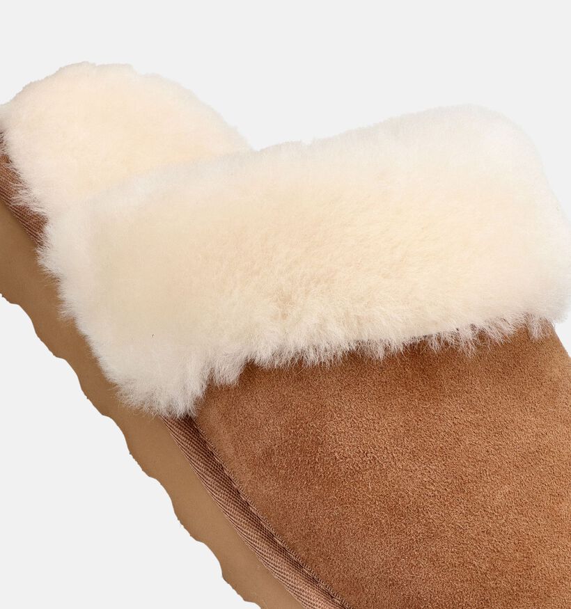 Laurent David Lichtbruine/Ecru Pantoffels voor dames (382386)