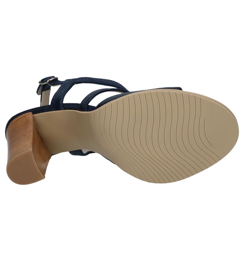 Sergio Turri Donkerblauwe Sandalen in leer (216521)