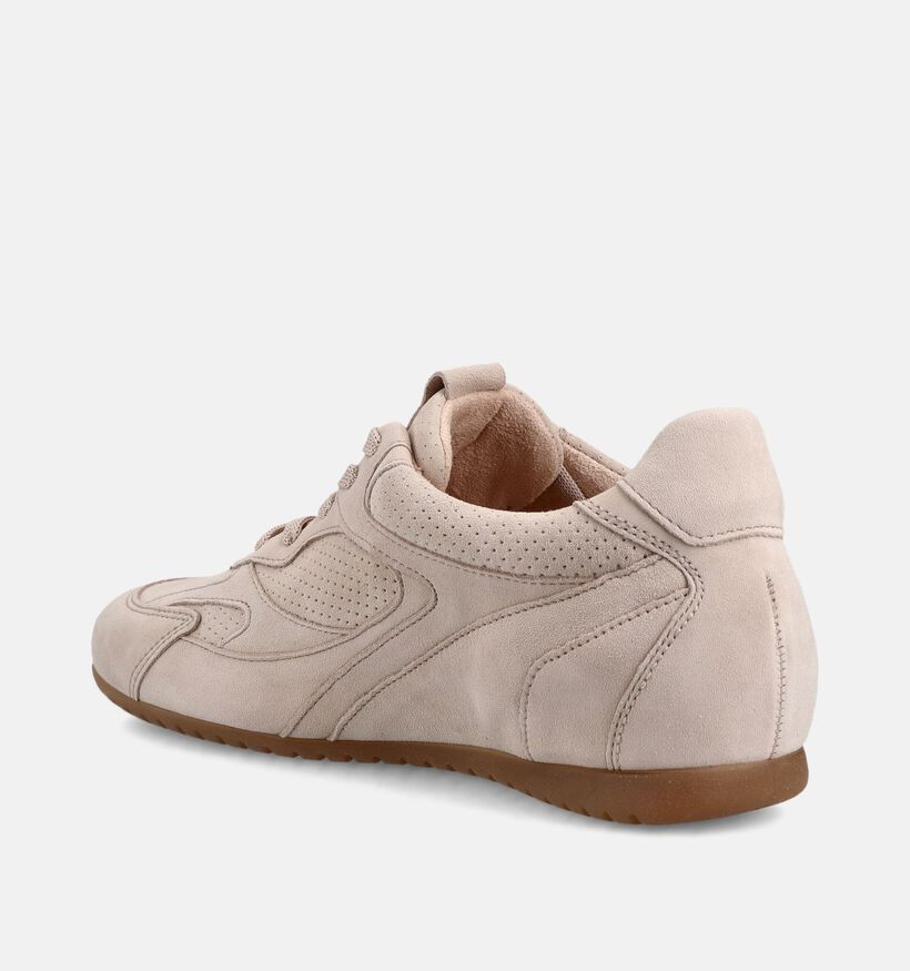 Gabor Beige Sneakers voor dames (368378) - geschikt voor steunzolen