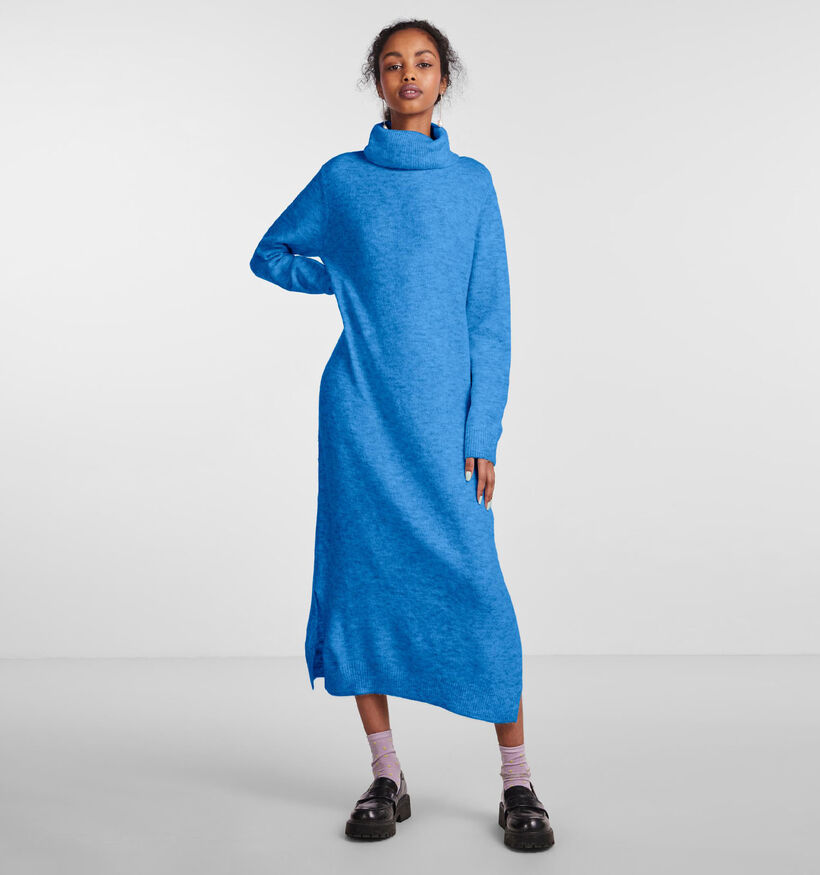 Pieces Juliana Blauwe Lange Trui jurk voor dames (344973)