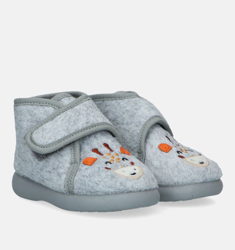 Milo & Mila Pantoufles pour bébé en Gris clair pour filles, garçons (332278)