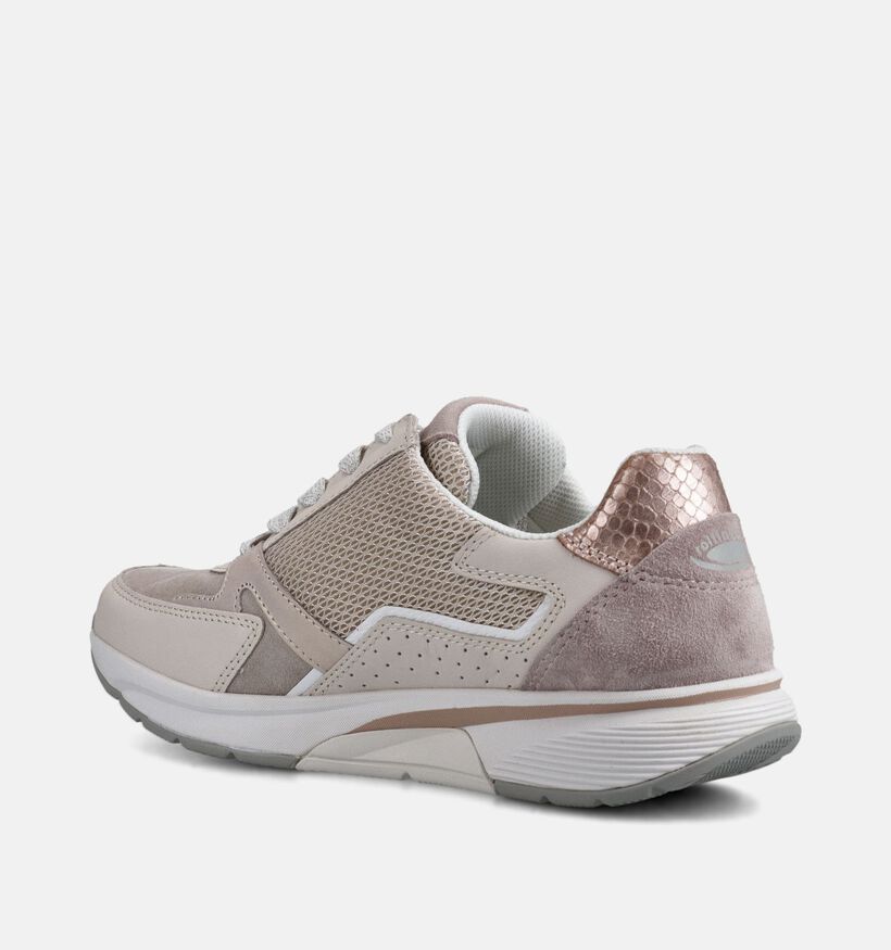 Gabor Rollingsoft Beige Sneakers voor dames (369444) - geschikt voor steunzolen