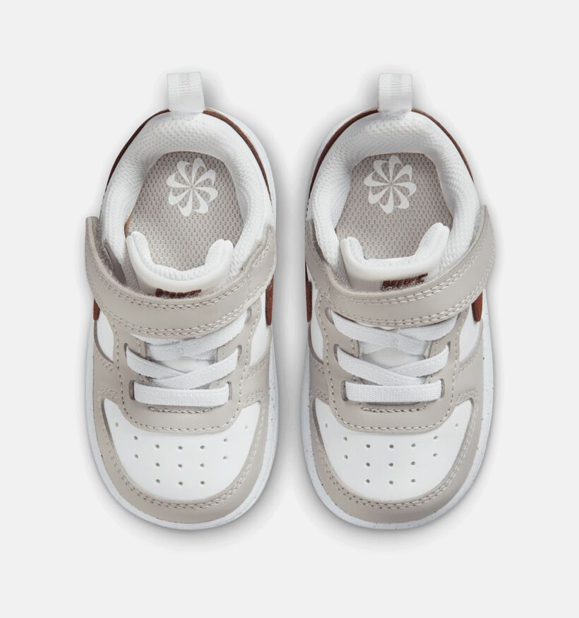 Nike Court Borough Recraft HF Witte Sneakers voor jongens, meisjes (347987)