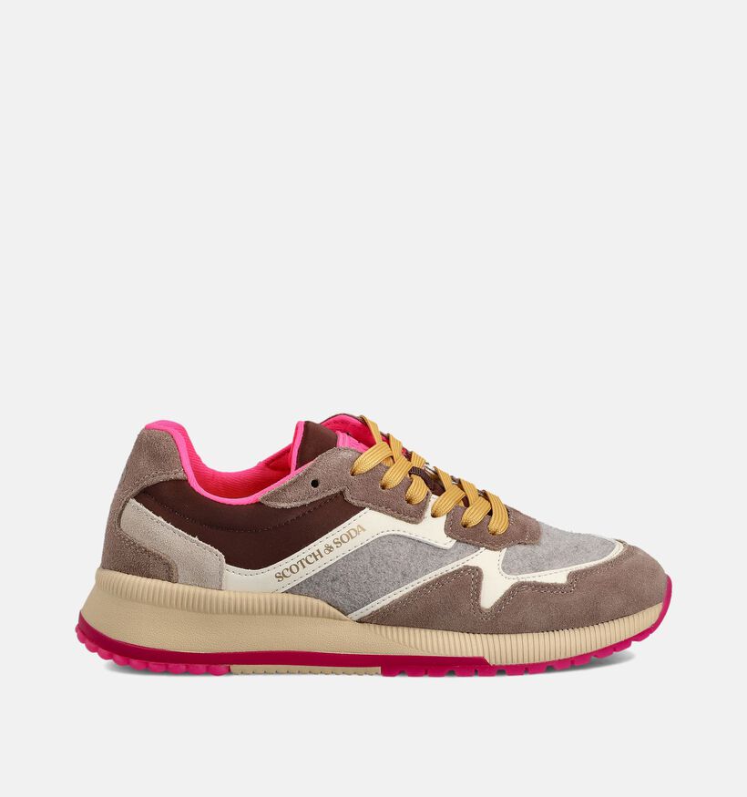 Scotch & Soda Vivi Baskets en Taupe pour femmes (362056) - pour semelles orthopédiques