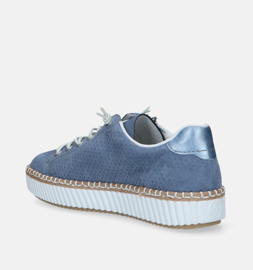 Rieker Blauwe Sneakers voor steunzolen voor dames (339092) - geschikt voor steunzolen