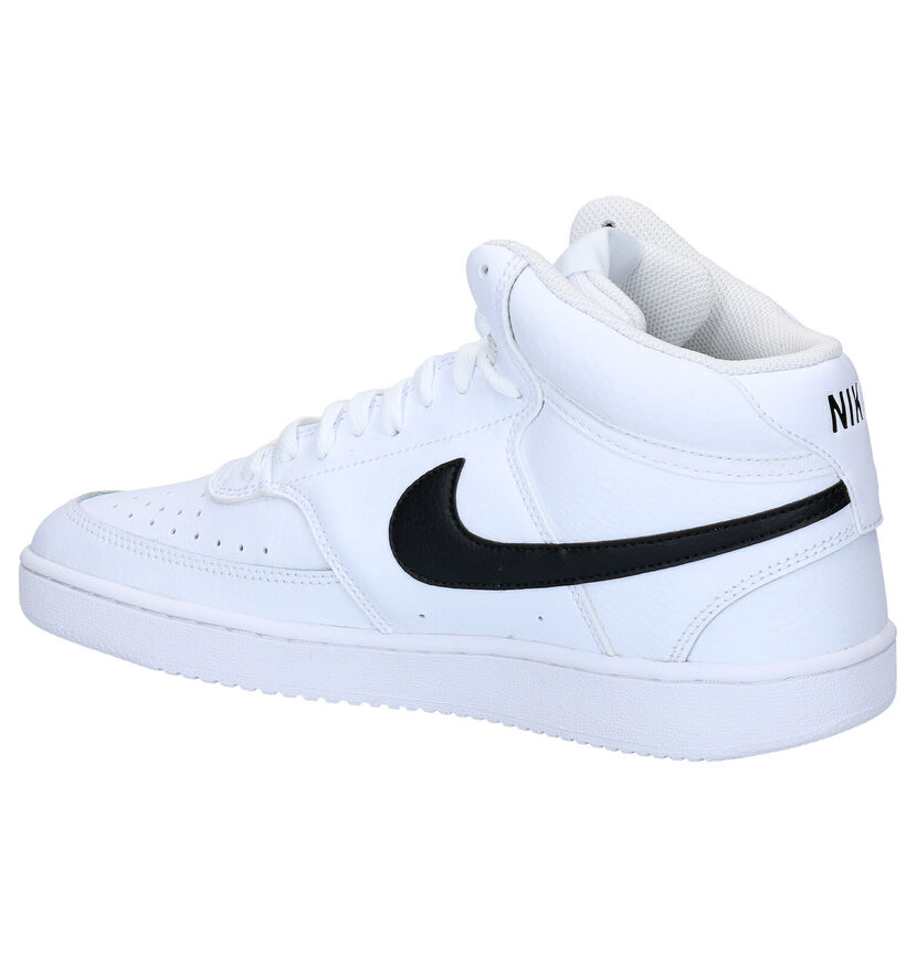 Nike Court Vision Mid Baskets en Noir pour hommes (325144)