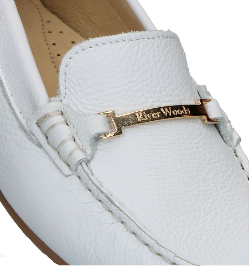 River Woods Lucette Mocassins en Blanc en cuir (325836)