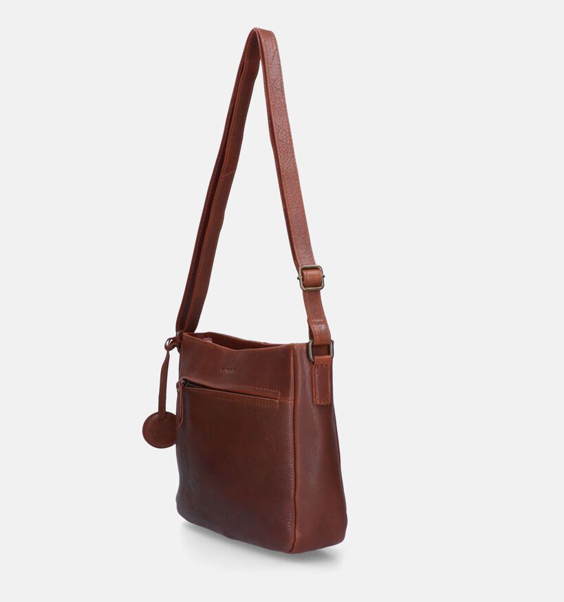 Burkely Ranger Donkerbruine Crossover Handtas voor dames (363028)