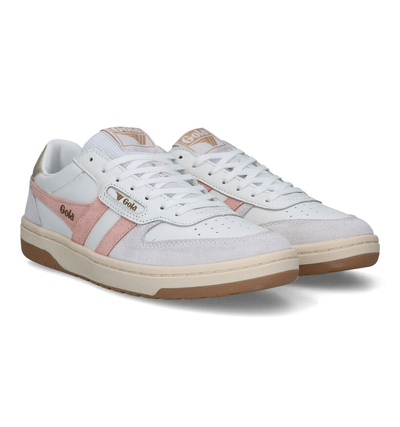 Gola Hawk Witte Sneakers voor dames (336886) - geschikt voor steunzolen