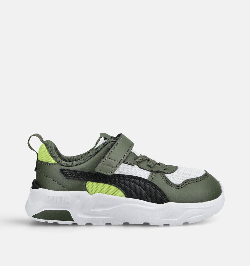 Puma Trinity 2 LT Baskets basses en Vert pour filles, gar&ccedil;ons (375567) - pour semelles orthop&eacute;diques