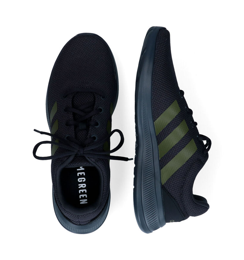 adidas Lite Racer Baskets en Noir en textile (293399)