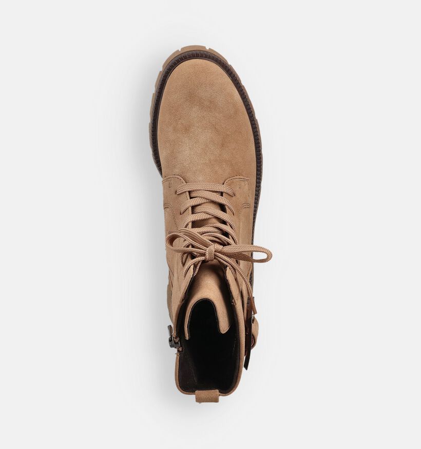 Marco Tozzi Beige Veterboots voor dames (362543)
